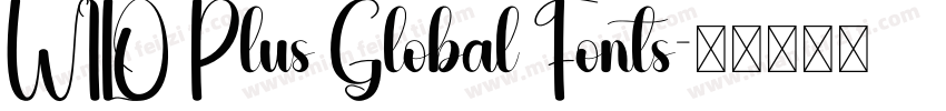 WILO Plus Global Fonts字体转换